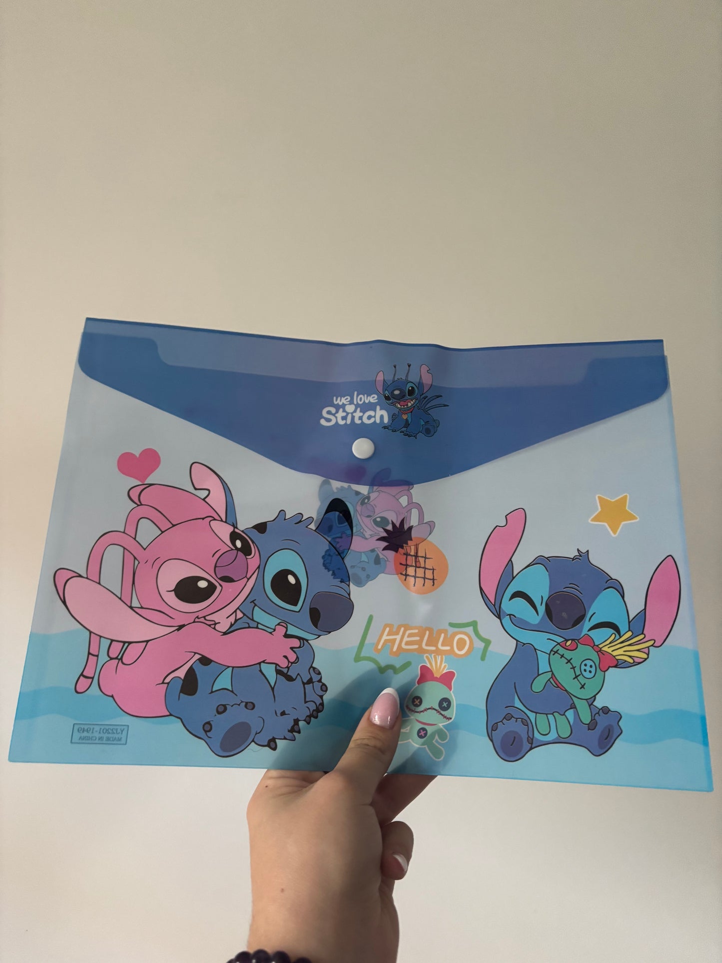 Pochette A4 - Stitch univers