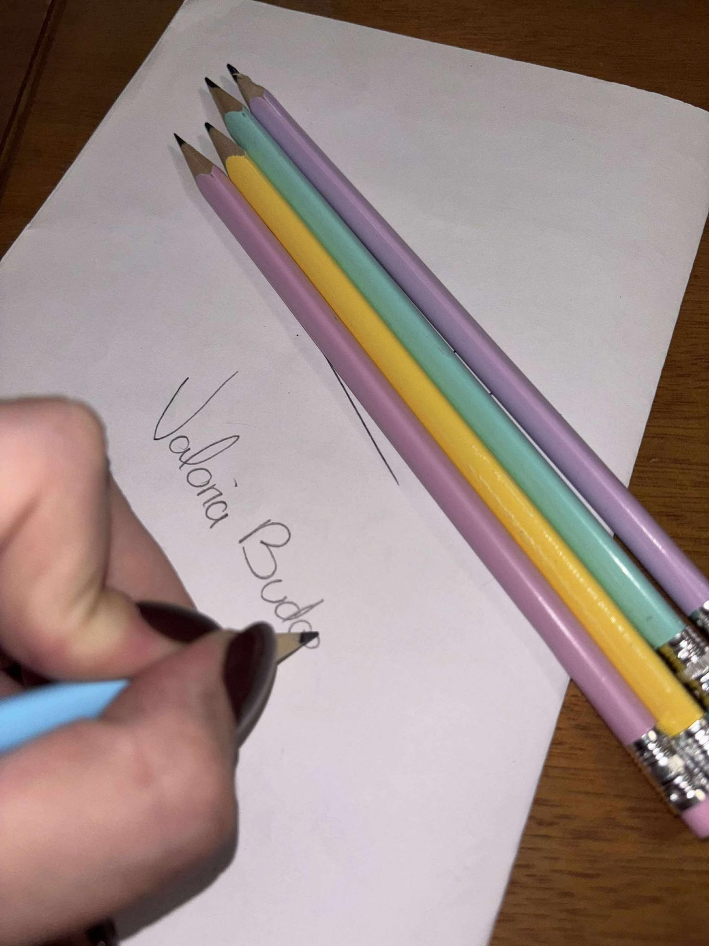 Crayons de papier pastel