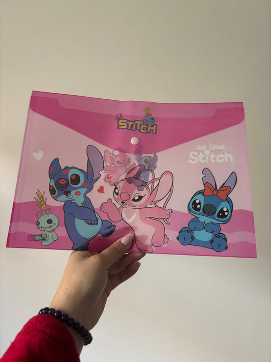 Pochette A4 - Stitch univers